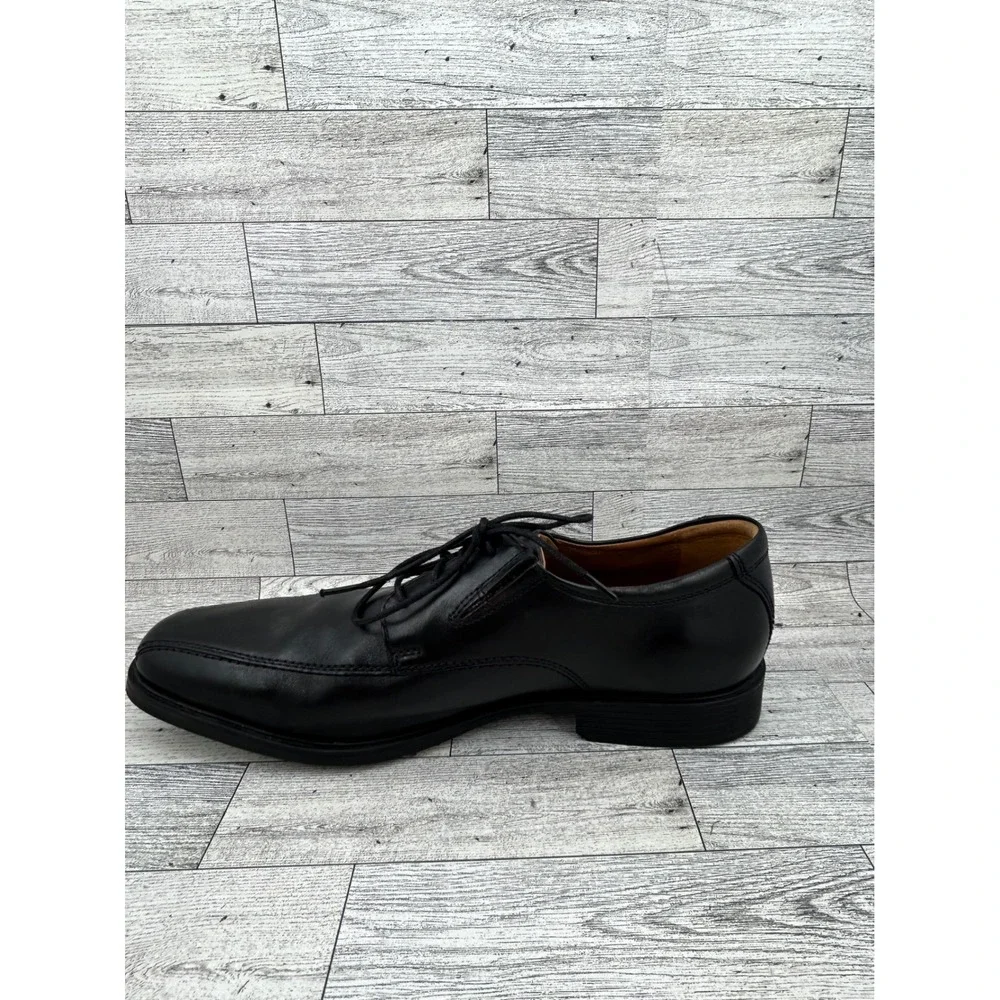 Clarks Collection Men Black Leather Ultimate Comfort Derby Shoes Size 11.5M